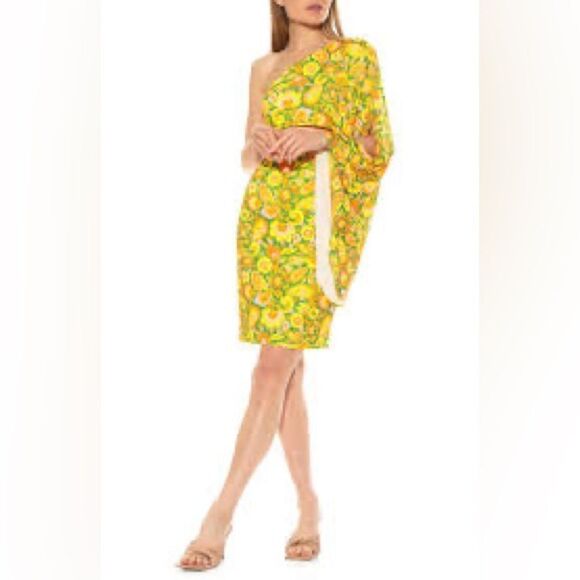 ALEXIA ADMOR REESE ONE SHOULDER DRESS - Picture 4 of 12